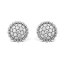 18k Perlée Diamonds Earrings