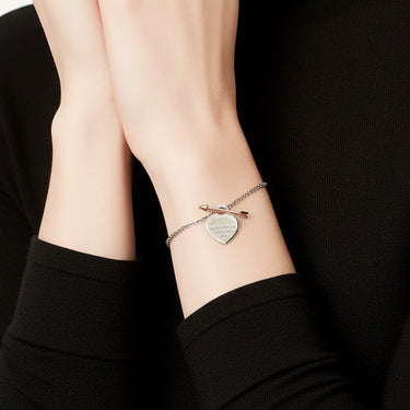 Return To T Lovestruck Heart Tag Bracelet