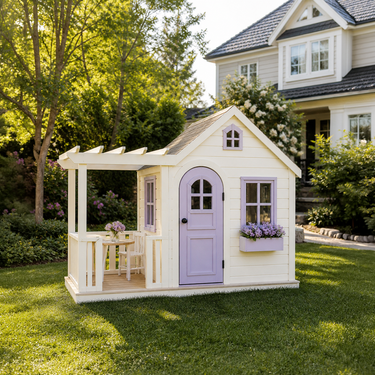 Lavender Lane Garden Playhouse with Porch