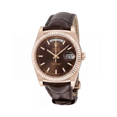 Day-date President Chocolate Dial 18kt Rose Gold Automatic Men’s Watch