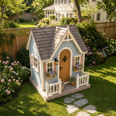 Bluebell Cottage Garden Playhouse with Porch