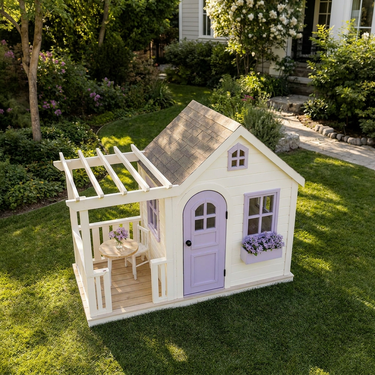 Lavender Lane Garden Playhouse with Porch