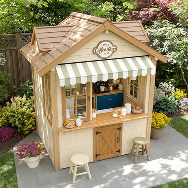 Little Barista Coffee Shop Garden Playhouse