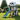 Little Galaxy Pilot Wooden Swing Set With Slide