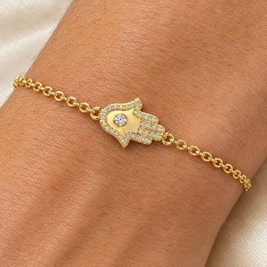 Amara Hamsa Hand Chain Bracelet