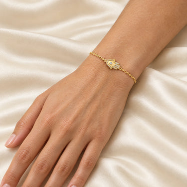 Amara Hamsa Hand Chain Bracelet