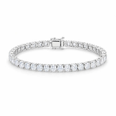 Aria Classic Round Tennis Bracelet - White Gold
