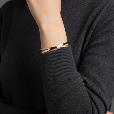 Atlas X Narrow Hinged Bangle Bracelet
