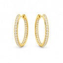 Aurelia Inside-Out Pave Hoop Earrings