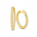 Aurelia Inside-Out Pave Hoop Earrings