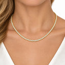 Aurelle Round Tennis Necklace