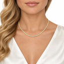 Aurelle Round Tennis Necklace