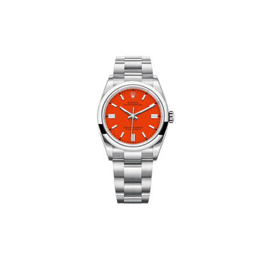 Automatic Coral Red Dial Men's Watch
