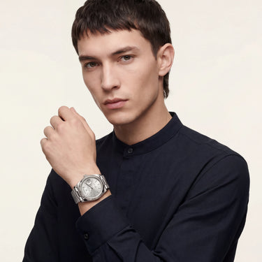 Automatic Men’s Watch With Roman Numeral Dial And Day-Date Display