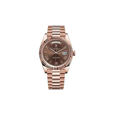 Day-Date Automatic Watch Fluted Bezel Design