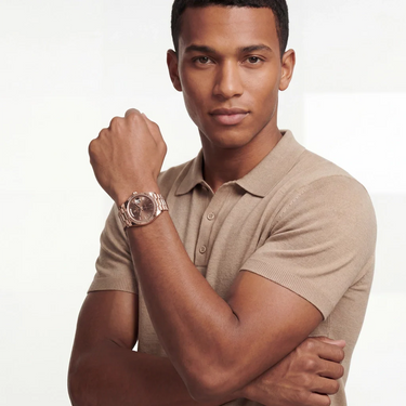 Day-Date Automatic Watch Fluted Bezel Design