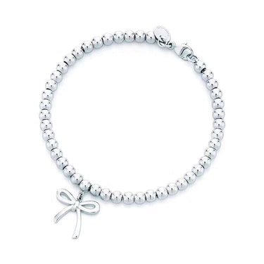 Bow Charm Bead Bracelet