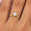 Camille Princess Cathedral Solitaire Ring