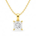 Celine Princess Cut Solitaire Pendant Necklace