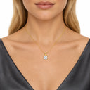 Celine Princess Cut Solitaire Pendant Necklace
