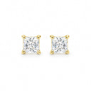 Celine Princess Cut Solitaire Stud Earrings