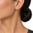Celine Princess Cut Solitaire Stud Earrings
