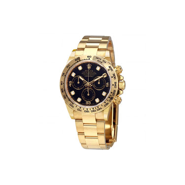 Chronograph Oyster Bracelet Watch With Tachymeter Bezel And Diamond Hour Markers