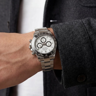 Chronograph Oyster Bracelet Watch With Tachymeter Bezel And Three Subdials