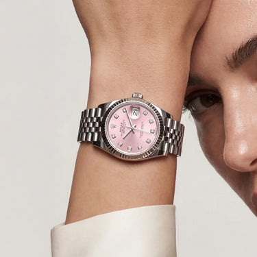 Chronometer Pink Dial Ladies Watch