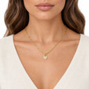 Clara Paperclip Heart Lock Necklace