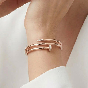 Clou Double Band Pavé Bracelet