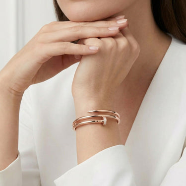 Clou Double Band Pavé Bracelet