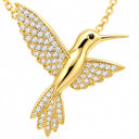 Colibri Pave Hummingbird Pendant Necklace