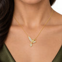 Colibri Pave Hummingbird Pendant Necklace