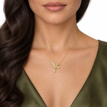 Colibri Pave Hummingbird Pendant Necklace