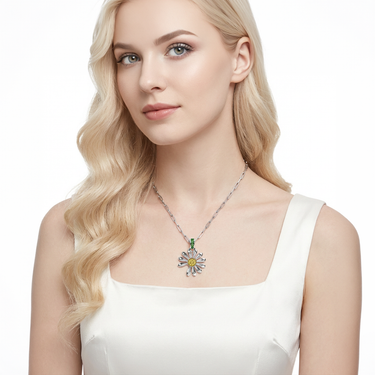 Daisy Aura Necklace Peaceminusone Inspired