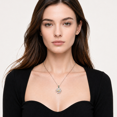 Daisy Pavé Necklace Peaceminusone Inspired