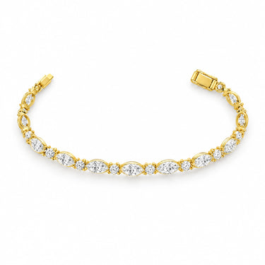Daria Marquise Station Tennis Bracelet