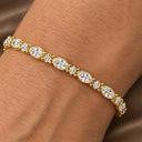 Daria Marquise Station Tennis Bracelet