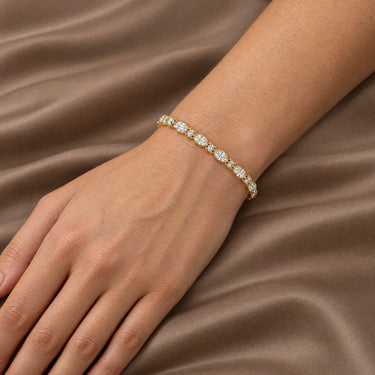 Daria Marquise Station Tennis Bracelet