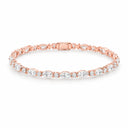 Daria Marquise Station Tennis Bracelet - Rose Gold