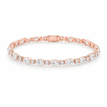 Daria Marquise Station Tennis Bracelet - Rose Gold