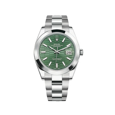 Datejust Automatic Watch With Smooth Bezel And Index Dial