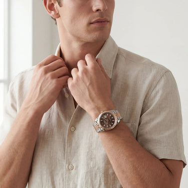 Datejust Chocolate Dial Mens Watch