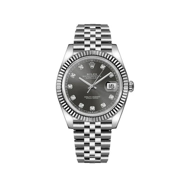 Datejust Refined Automatic Men’s Watch With Diamond Dial And Fluted Bezel