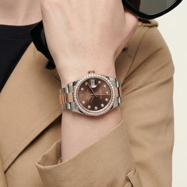 Datejust Women’s Watch With Chocolate Dial And Bezel