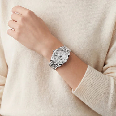 Datejust Women’s Watch With Mother-of-Pearl Dial And Bezel