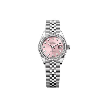 Datejust Women’s Watch With Pink Dial And Bezel