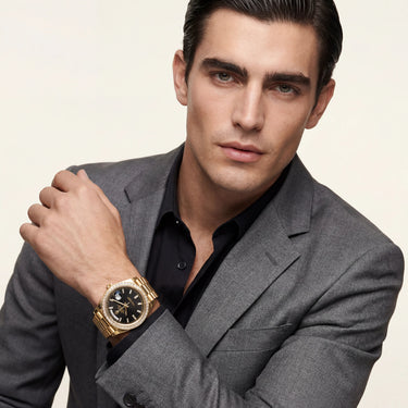 Day-Date Automatic Watch With Baguette Diamond Markers