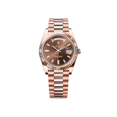 Day-Date Automatic Watch With Diamond Dial Detail